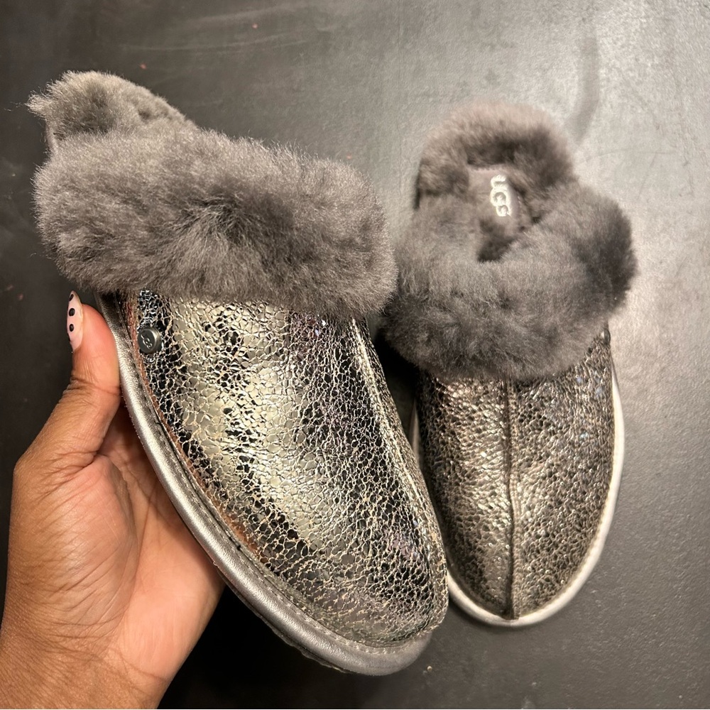UGG Scuffette II slippers in the metallic sparkle NEW!